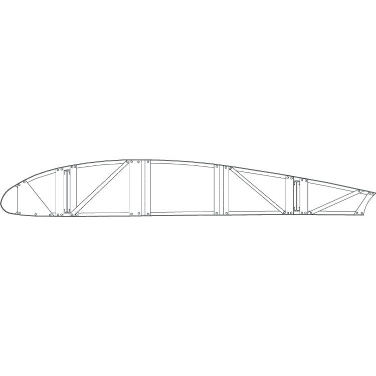 Aileron Front Interference Rib, PA-18