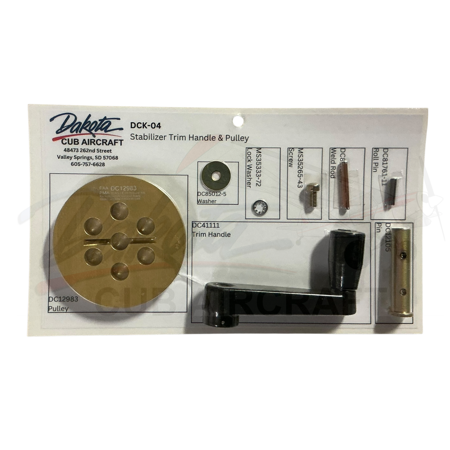DCK-04 Nose Trim Pulley & Handle Assembly w/ Decal